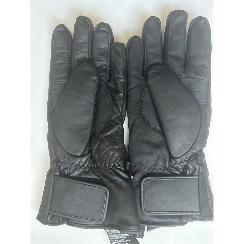 HARLEY DAVIDSON MOTORCYCLE GLOVES INSULATED LEATHER SIZE L H-6 - Picture 3 of 5